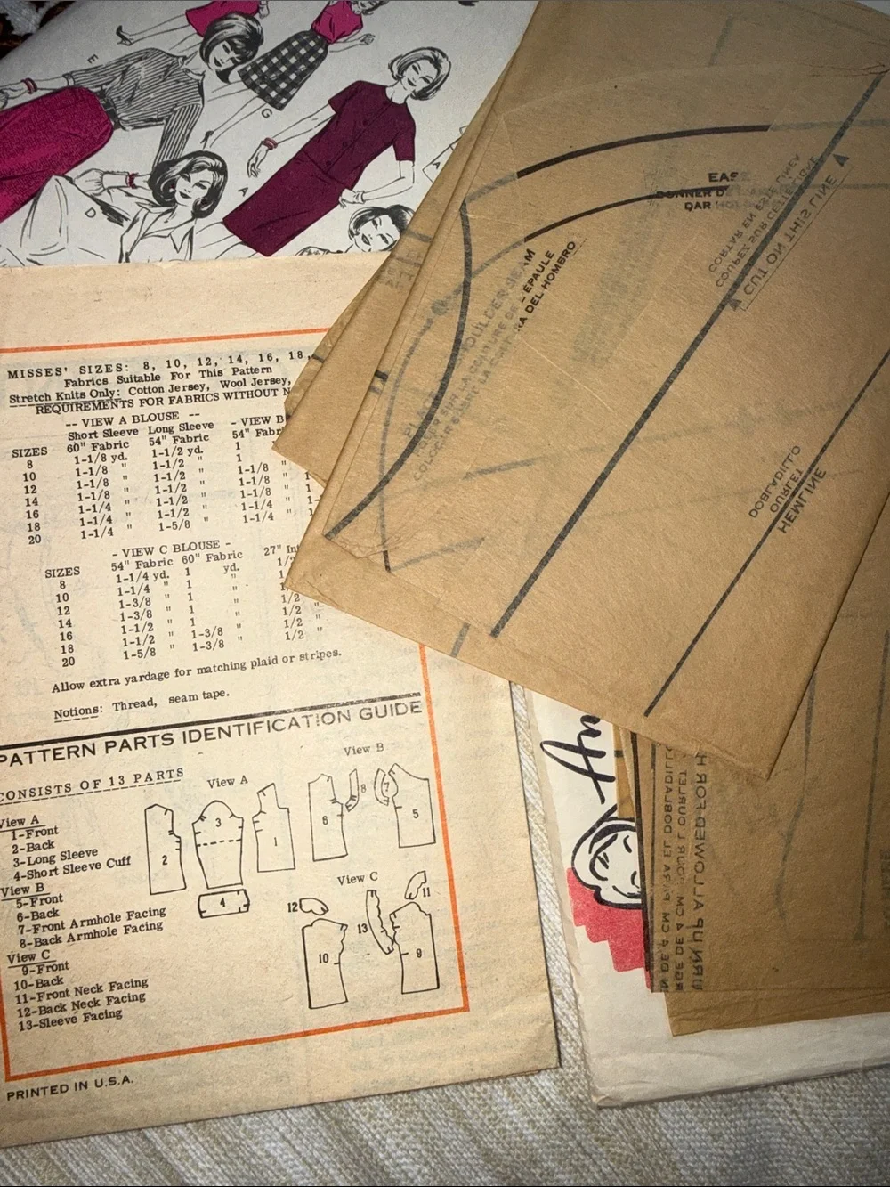 Vintage 60’s 70’s Sewing Pattern Lot of 5Butterick Mail order simplicity As Is